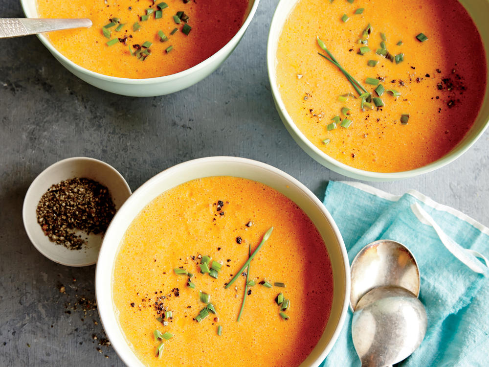 Roasted Red Pepper and Ricotta Soup
