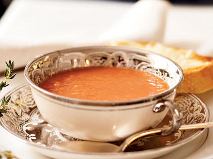 Tomato Soup with Parmesan Toast