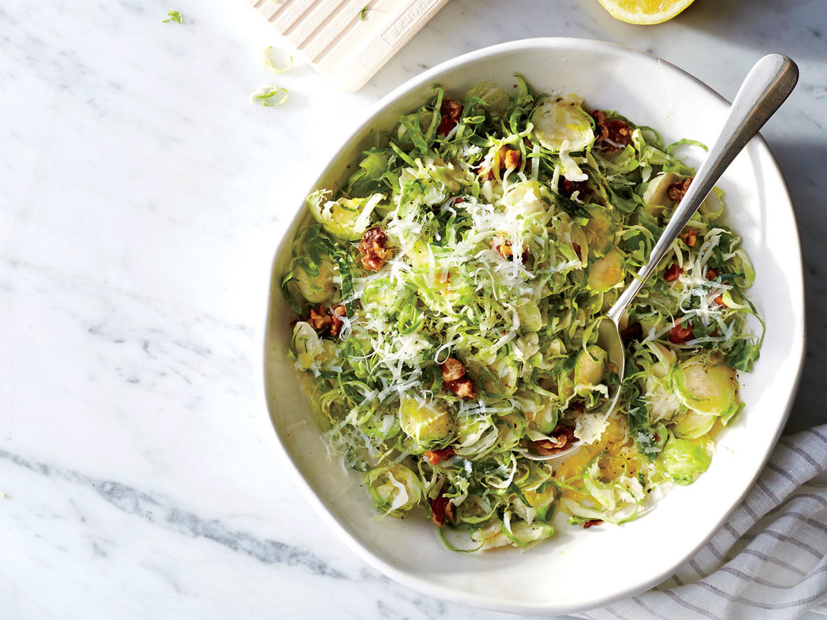 Shaved Brussels Sprouts Salad 