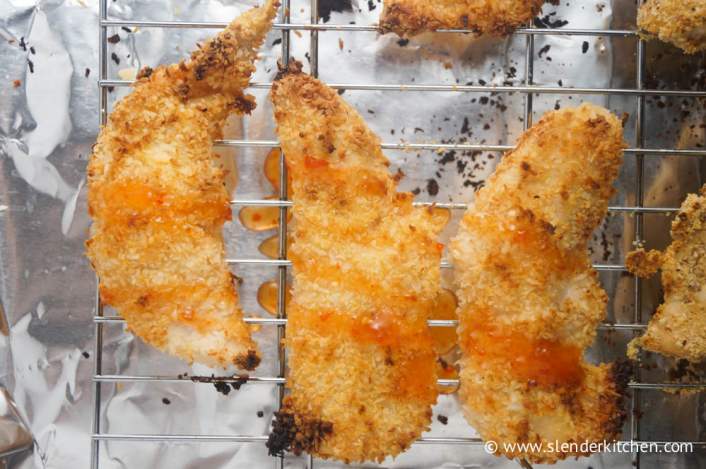 Sweet Chili Coconut Chicken Fingers for dinner on Friday in the weekly meal plan,