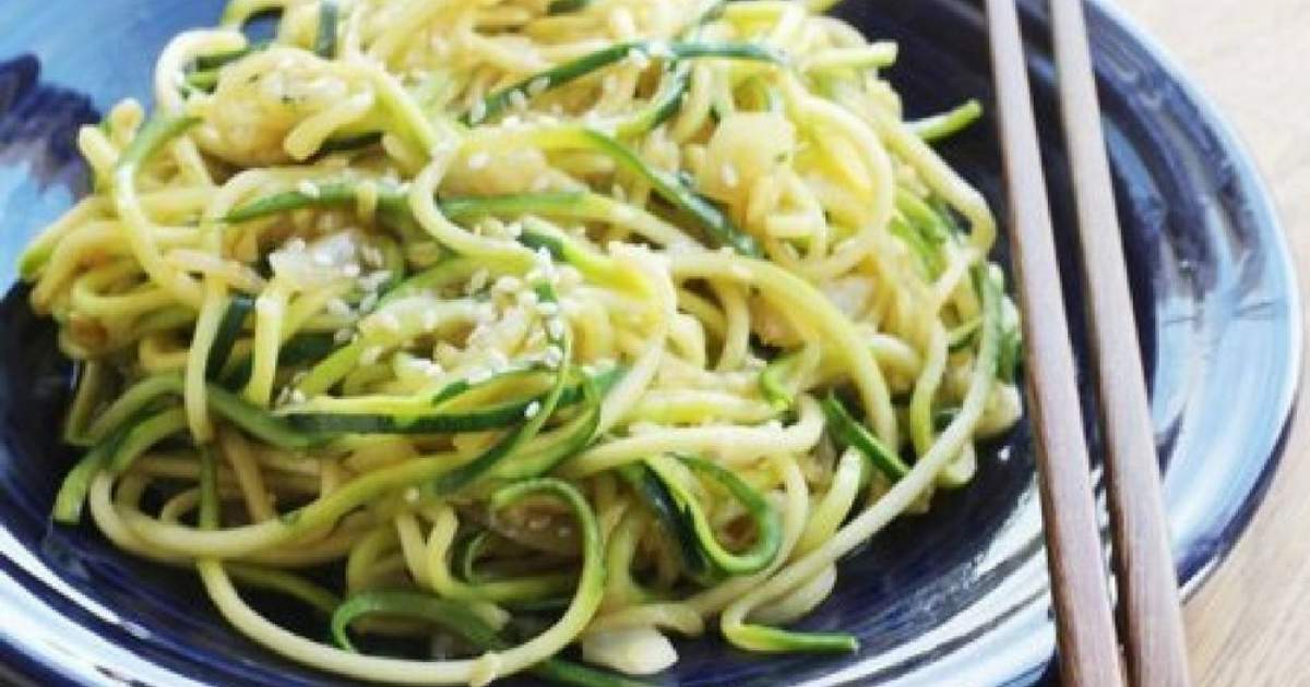 Stir Fried Zucchini Noodles - Slender Kitchen