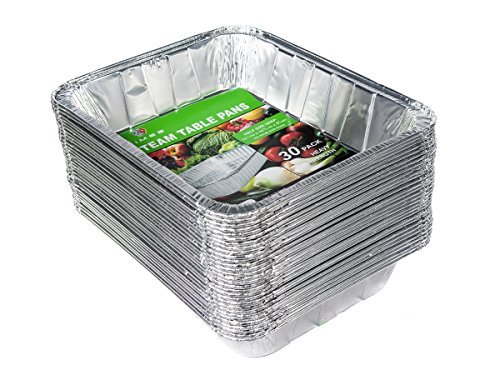 Aluminum Half Size Deep Foil Pan 30 packs 9 x 13 S...