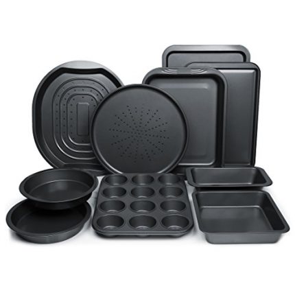 ChefLand 10-Piece Non-Stick Bakeware Set, Oven Cri...