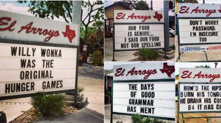 Funny Restaurant Signs in Texas