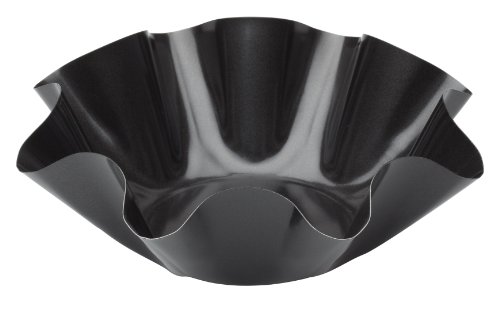 HIC Large Non-Stick Fluted Tortilla Shell Pans Tac...
