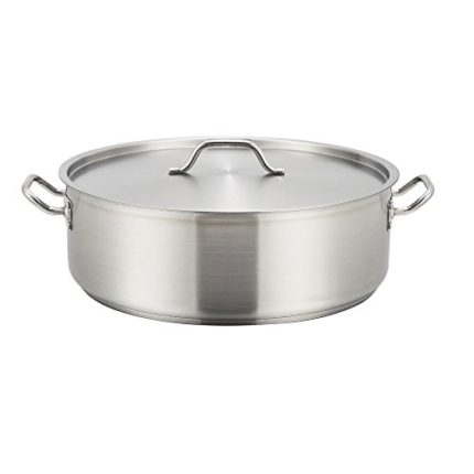 Winware Stainless Steel 20 Quart Brasier with Cove...