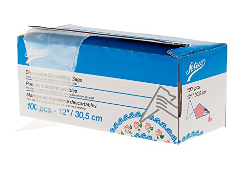 Ateco 4712 Disposable Decorating Bags, 12-Inch, Pa...
