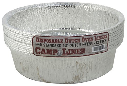 Disposable Foil Dutch Oven Liner, 12 Pack 12” 6Q l...